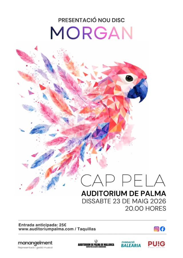 Cap Pela presenta 'Morgan' en el Auditorium de Palma