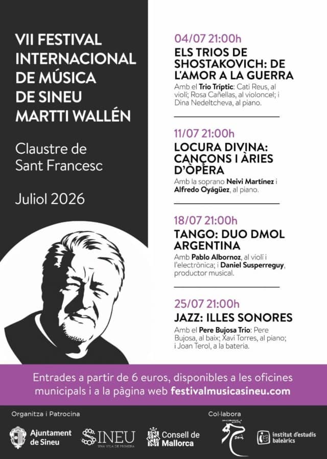 Festival Internacional de Música de Sineu 2026